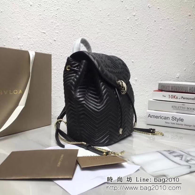 BVLGARI寶格麗 專櫃新款 迷你背包 可拆卸雙肩背帶 可手提斜挎 288537 FYD1413